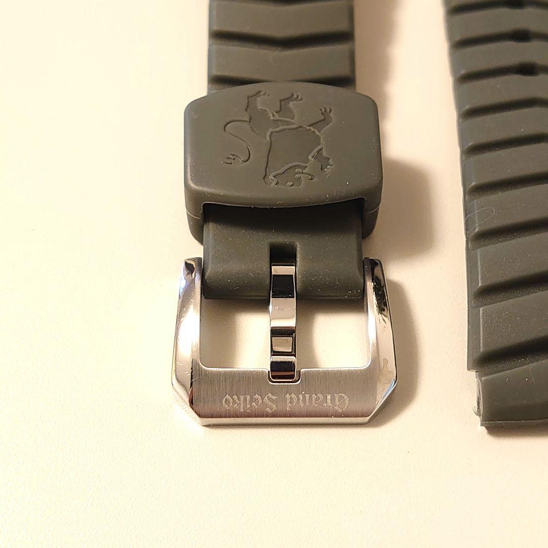 非売品　GS　グランドセイコー　ラバーベルト21mm グリーン/カーキ