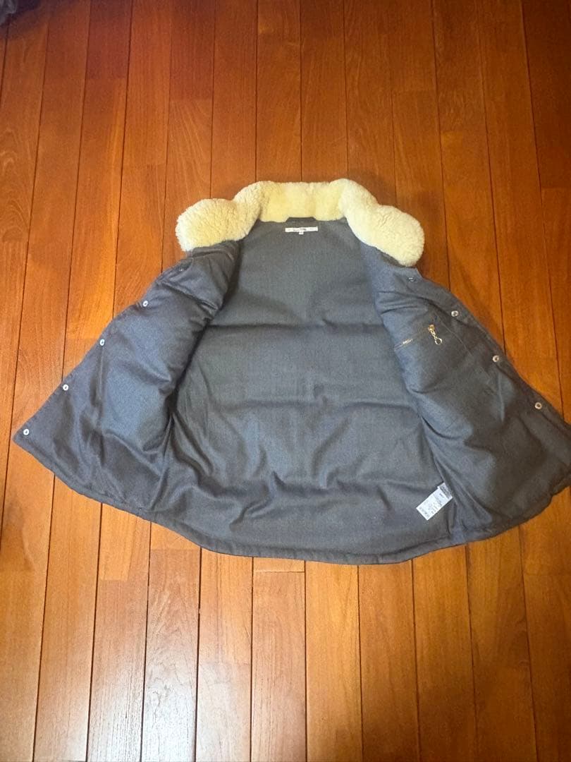 ねここねこ　ジャーナルスタンダードのレザーヨーク　ダウンベスト