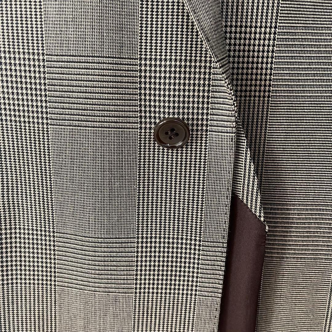 【未使用級】22AW DRAWER ドゥロワー グレンチェック柄 ジレ ベスト