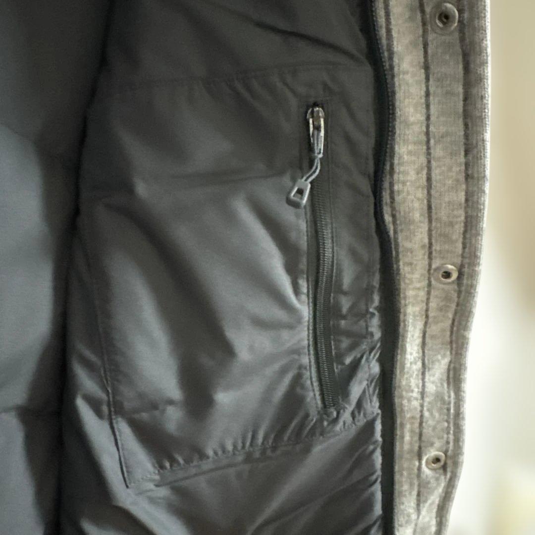 おでぶーパパpatagonia ストライプ ダウンベスト S