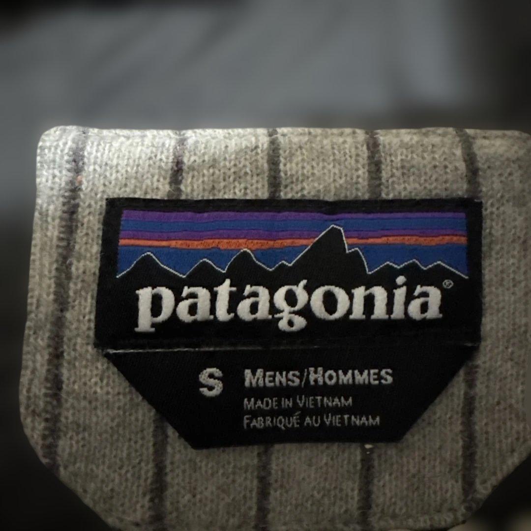 おでぶーパパpatagonia ストライプ ダウンベスト S