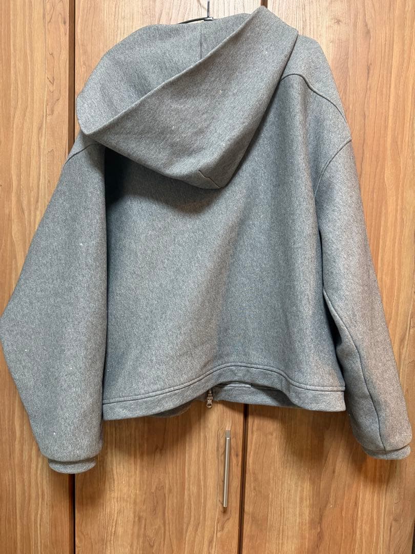 andwang Kirakira zip up (gray) Mサイズ