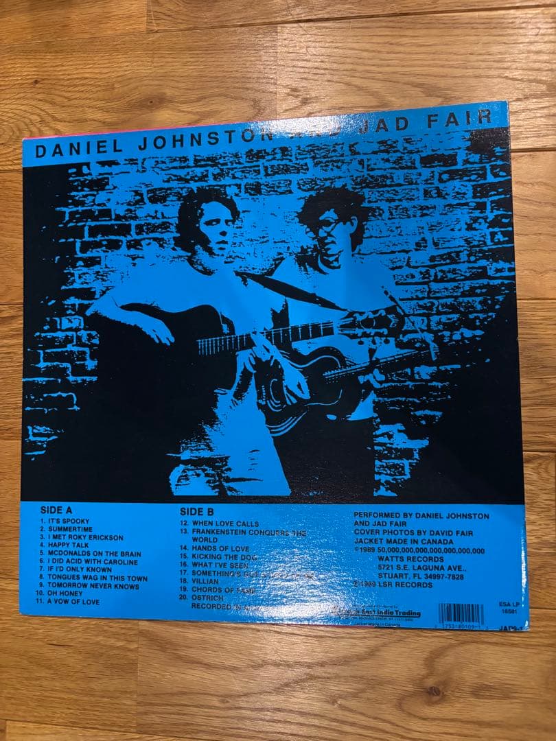 洋楽 JAD FAIR AND DANIEL JOHNSTON LP