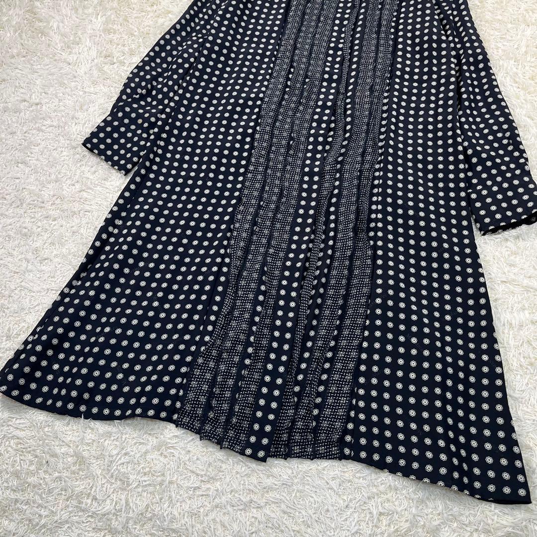 【美品】MaxMara　銀タグ　シルクワンピース　花柄　マキシ丈　40