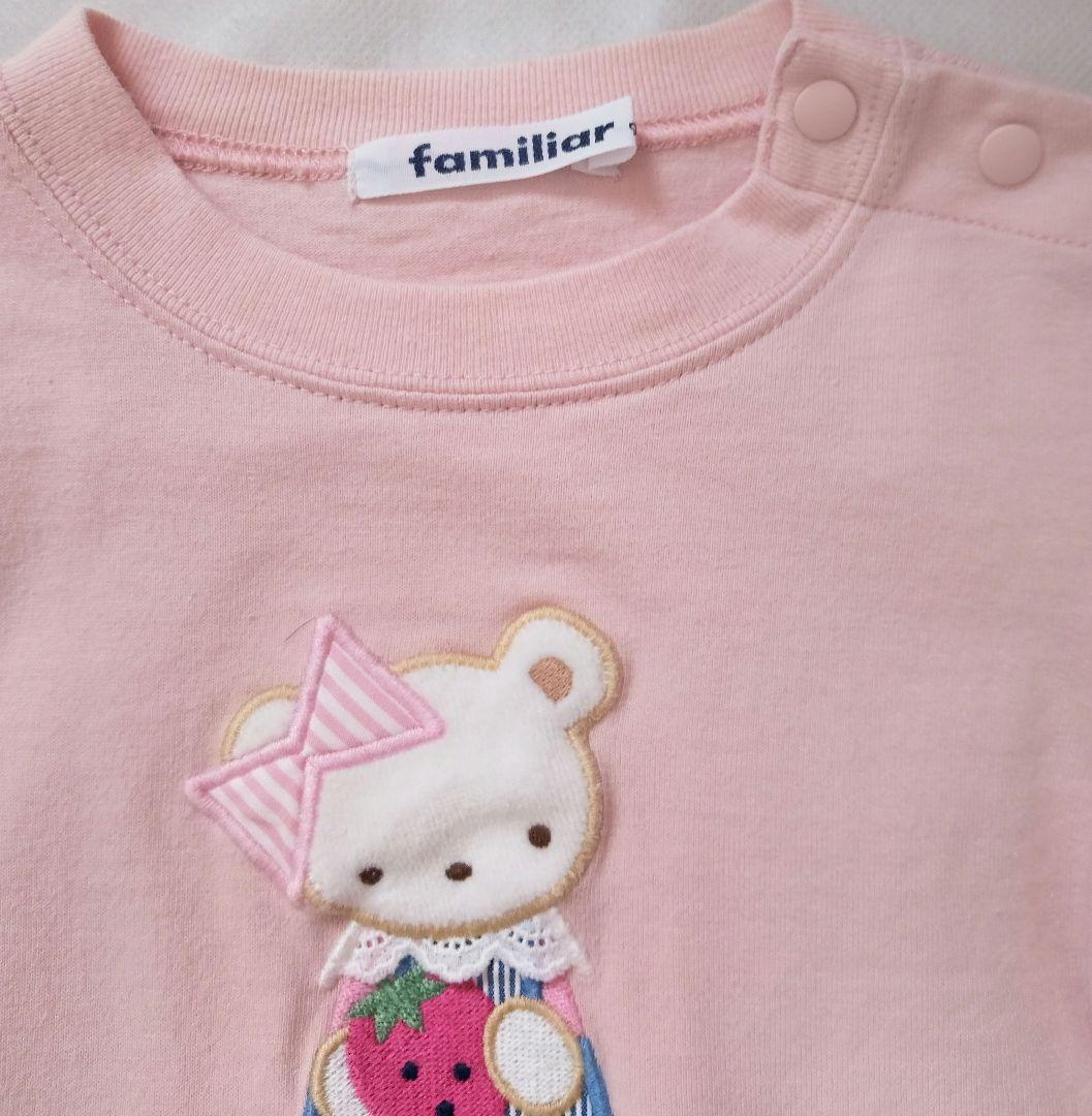 familiar ファミリア いちご ピンク トップス 女の子 90