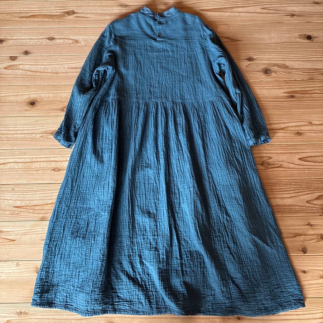 美品 アップルハウス ロングワンピース 後染め