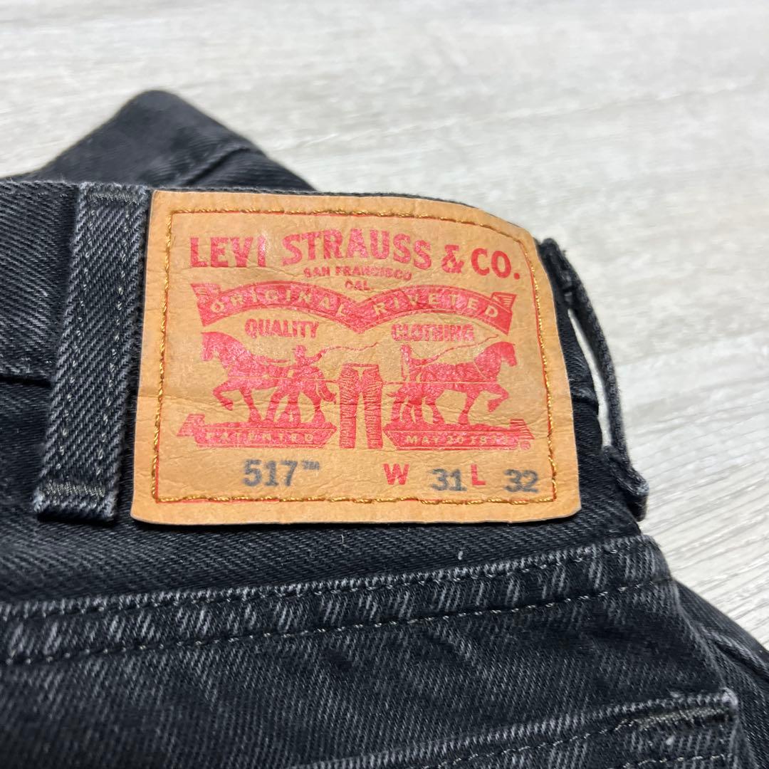 リーバイス LEVI’S 517ブラックブーツカットデニム