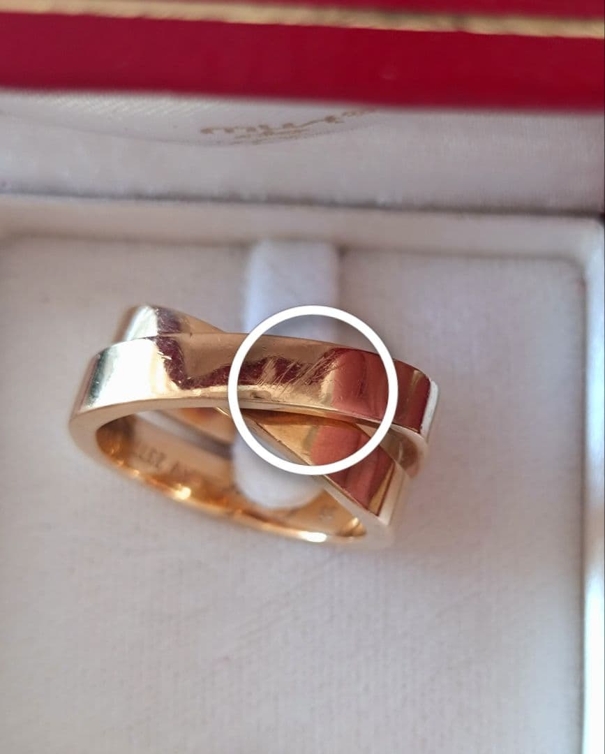 カルティエ Cartier リング パリリング K18YG #55