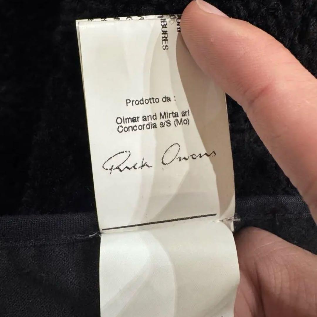 AW11 Rick Owens ダッフルコート 黒 ムートン リックオウエンス