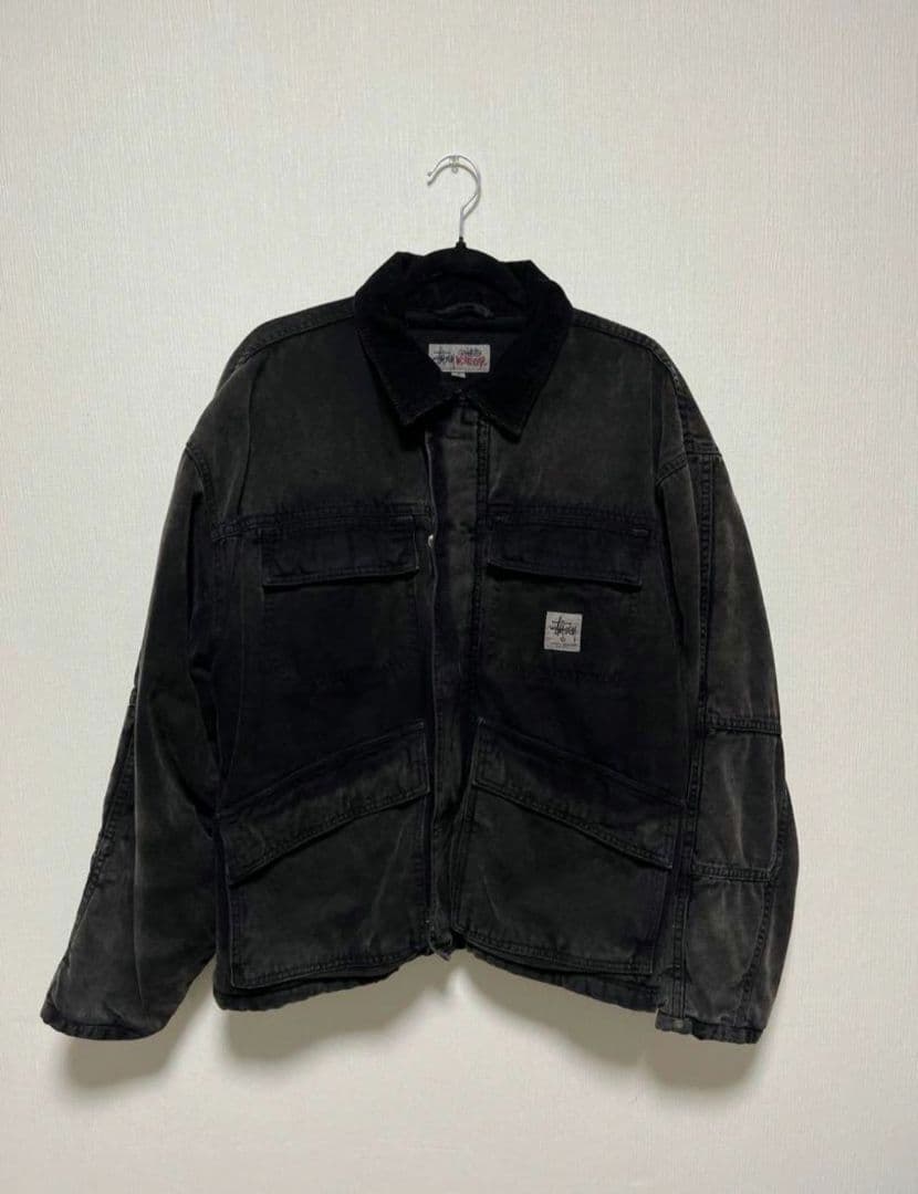 Stussy SHOP JACKET WASHED CANVAS Mサイズ