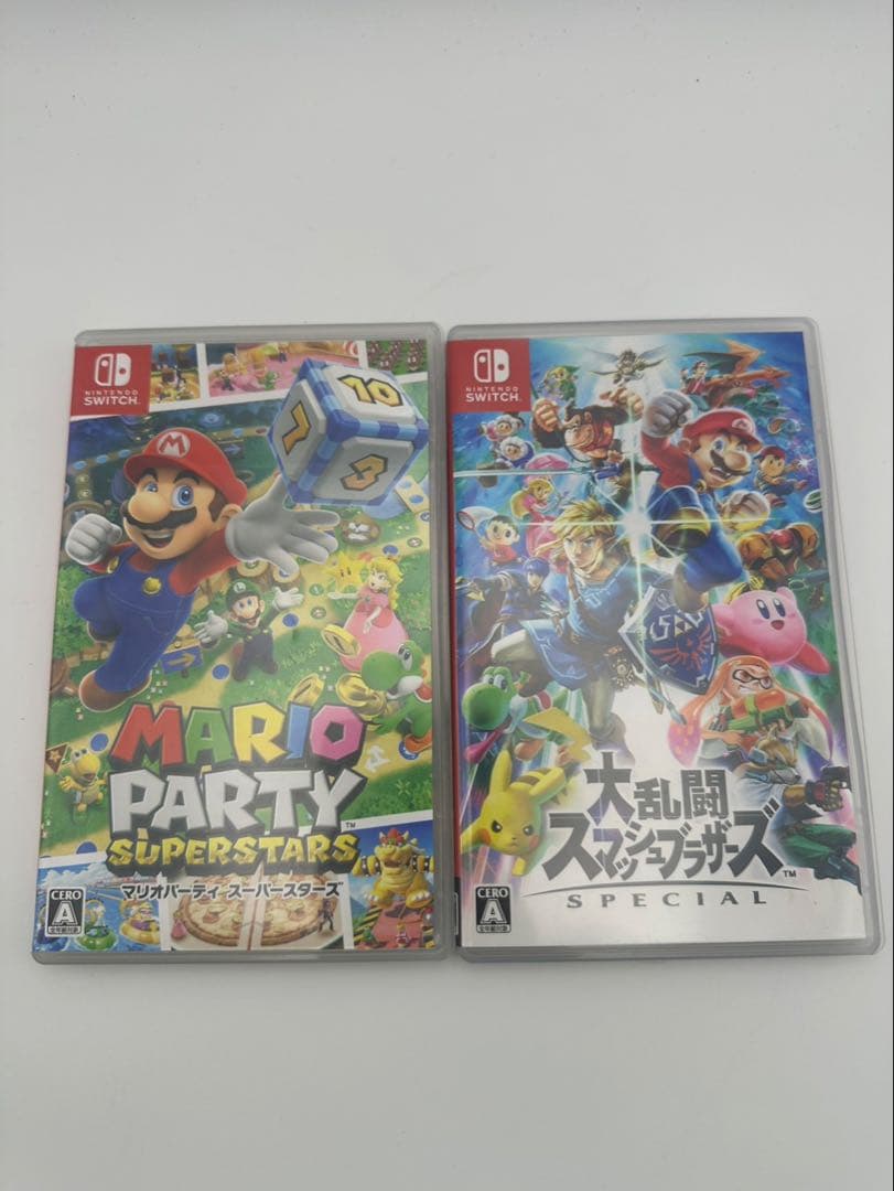 美品】マリオパーティ& 大乱闘スマッシュブラザーズ SPECIAL ソフトセット