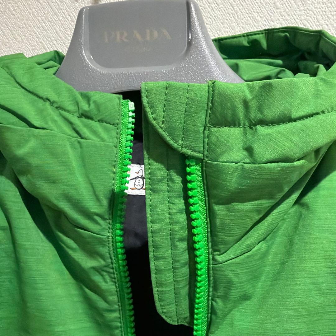MUNSINGWEAR フード付きレディース　ダウンベスト　Lグリーン