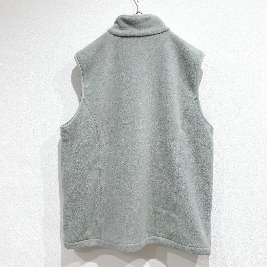 【美品】アンヌーク anuke フリースジップベスト 36 アイスブルー