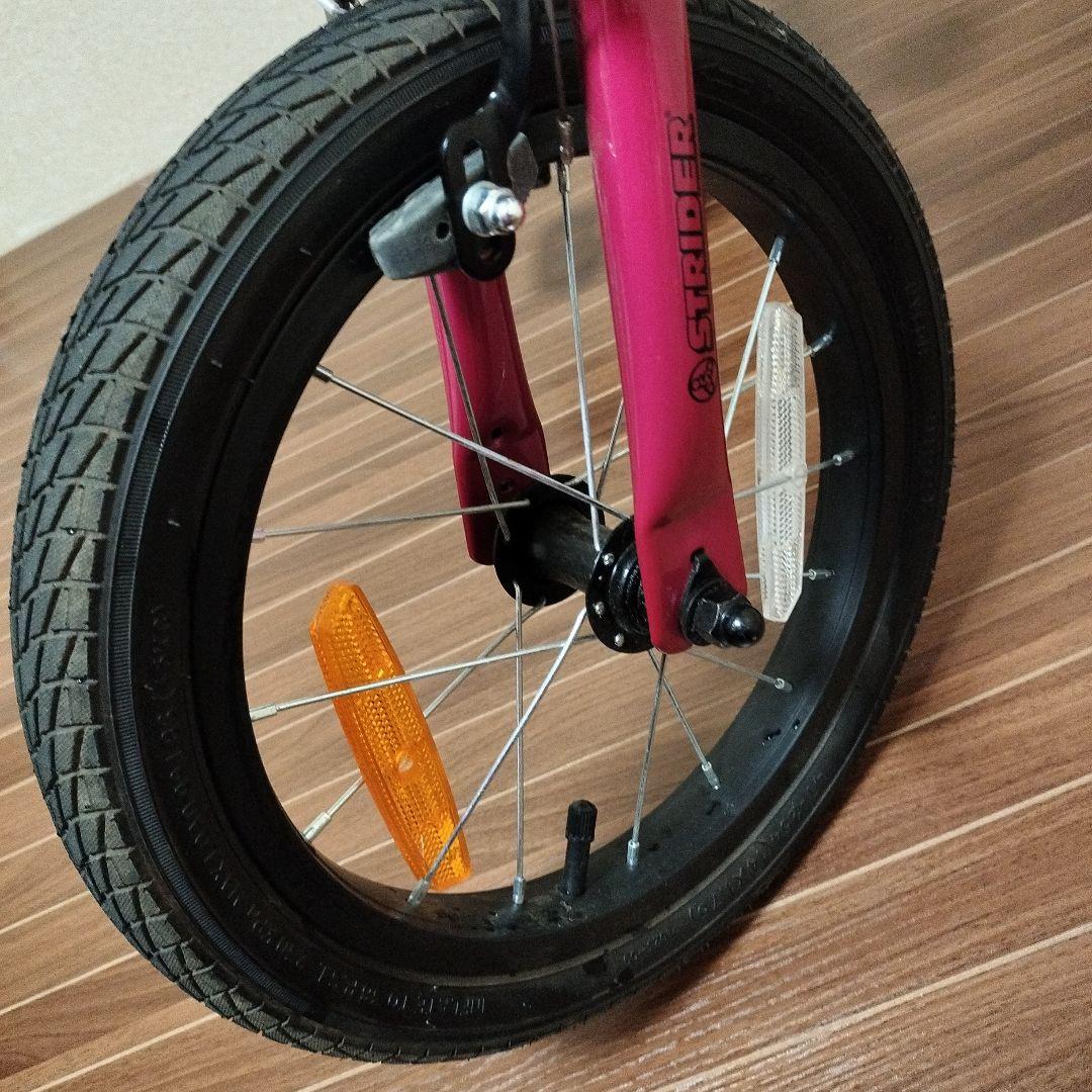 美品✨️ストライダー 14x 14インチ ピンク　キッズバイク スタンド付き