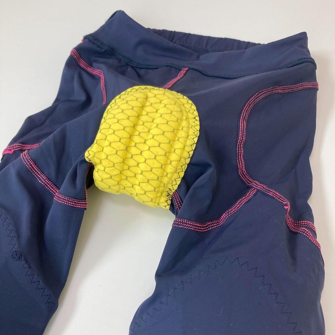 【新品】サイクルパンツ Lサイズ ネイビー×ピンク ランバイク ストライダー