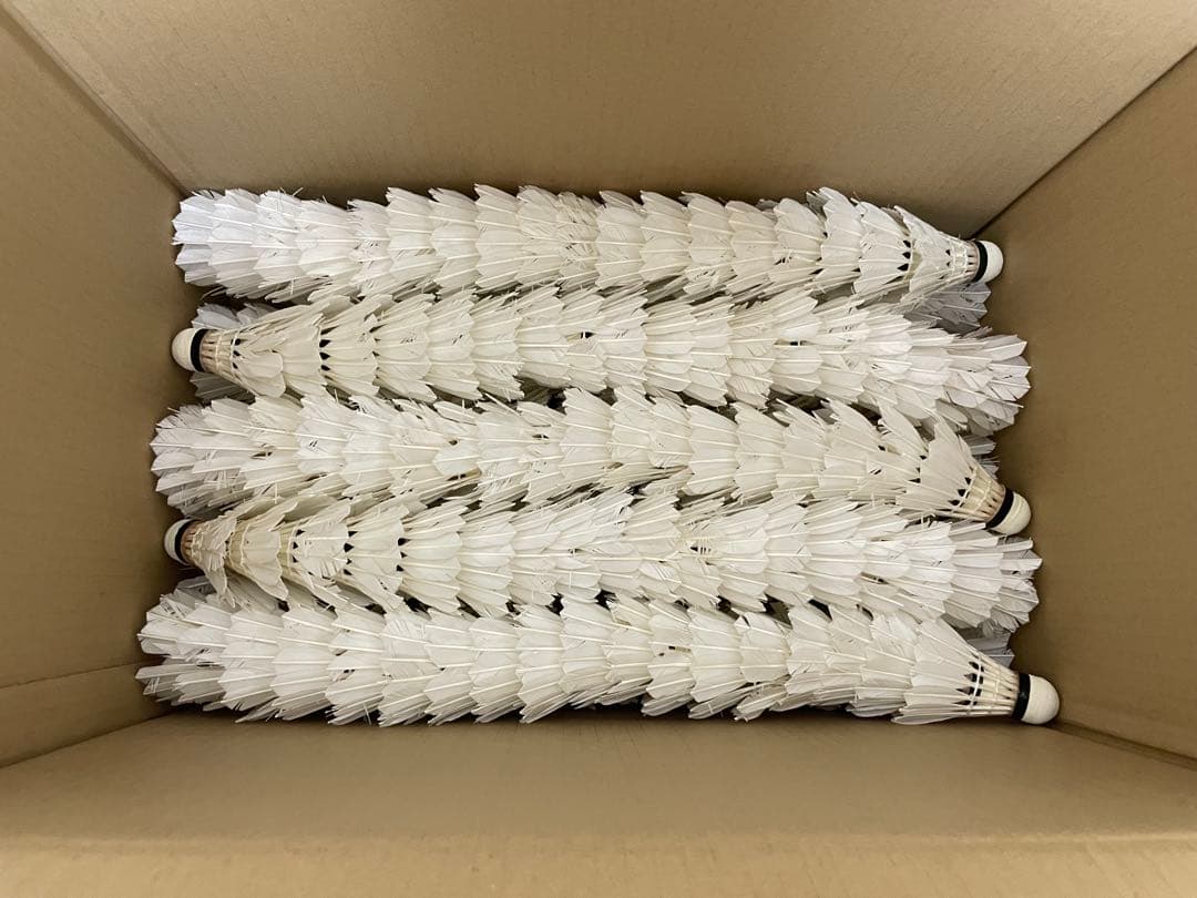 野球のノック　中古のバドミントンシャトル540個