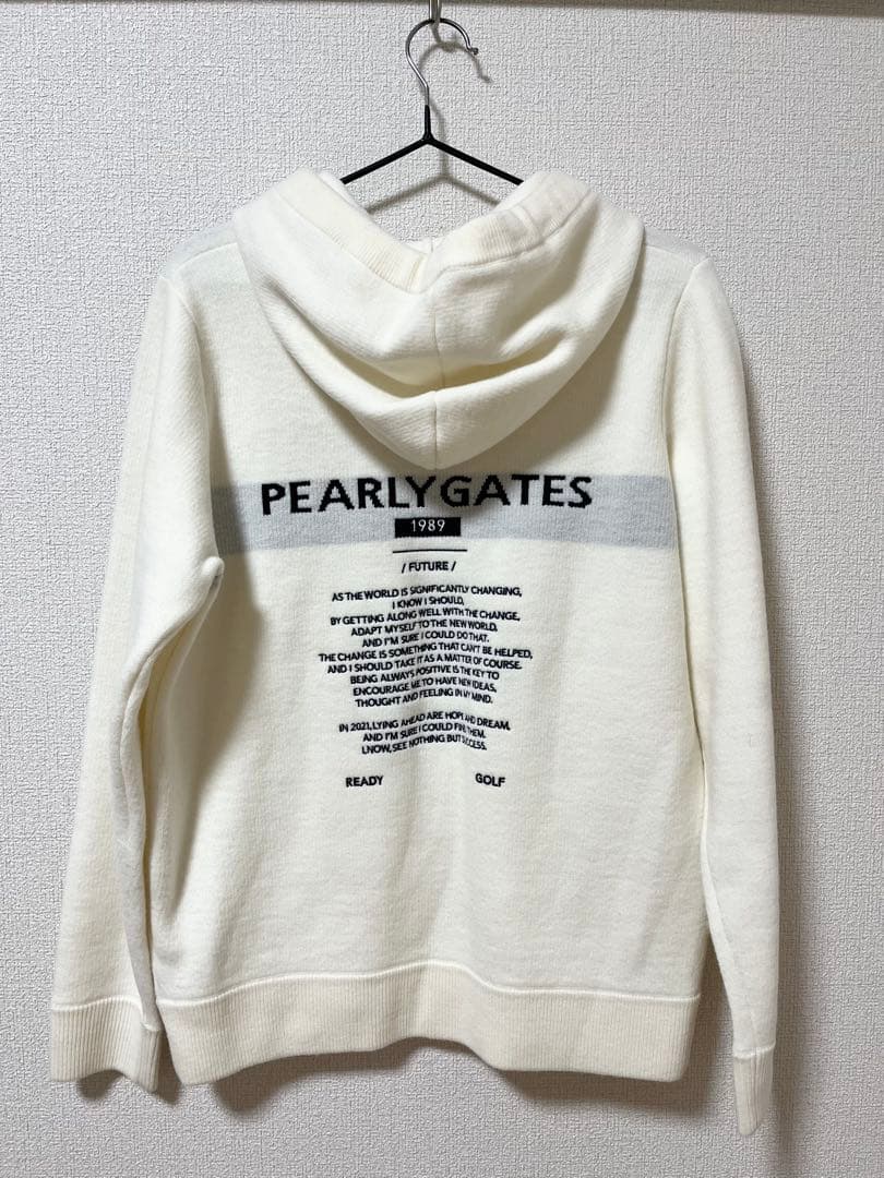 PEARLY GATES フード付きセーター ホワイト