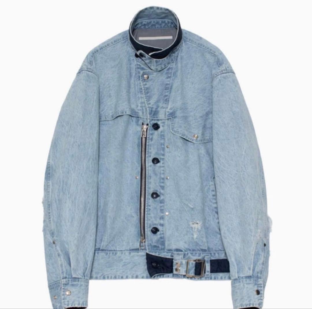 ジャケット・アウター tamme. CRACKS BLEACH DENIM B.D JACKET