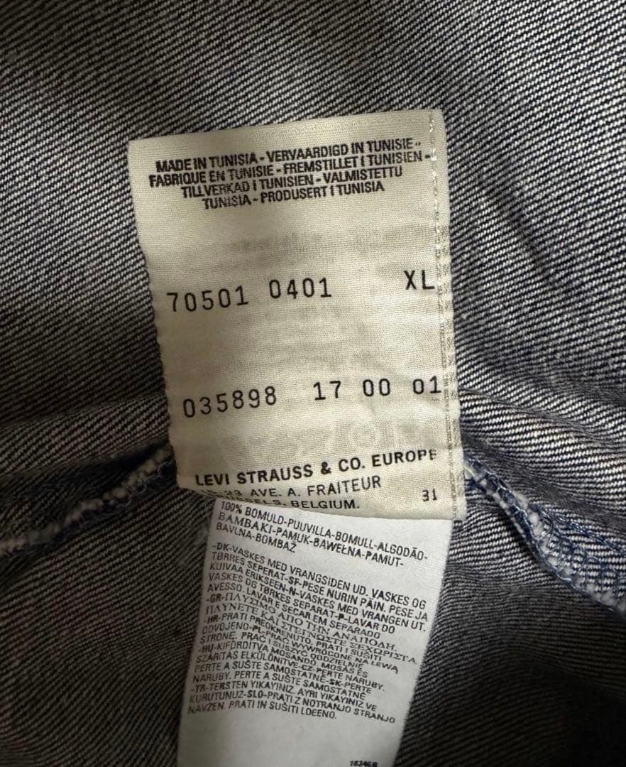 Levi's 70501 0401 XL ユーロリーバイス　大戦モデル　1st