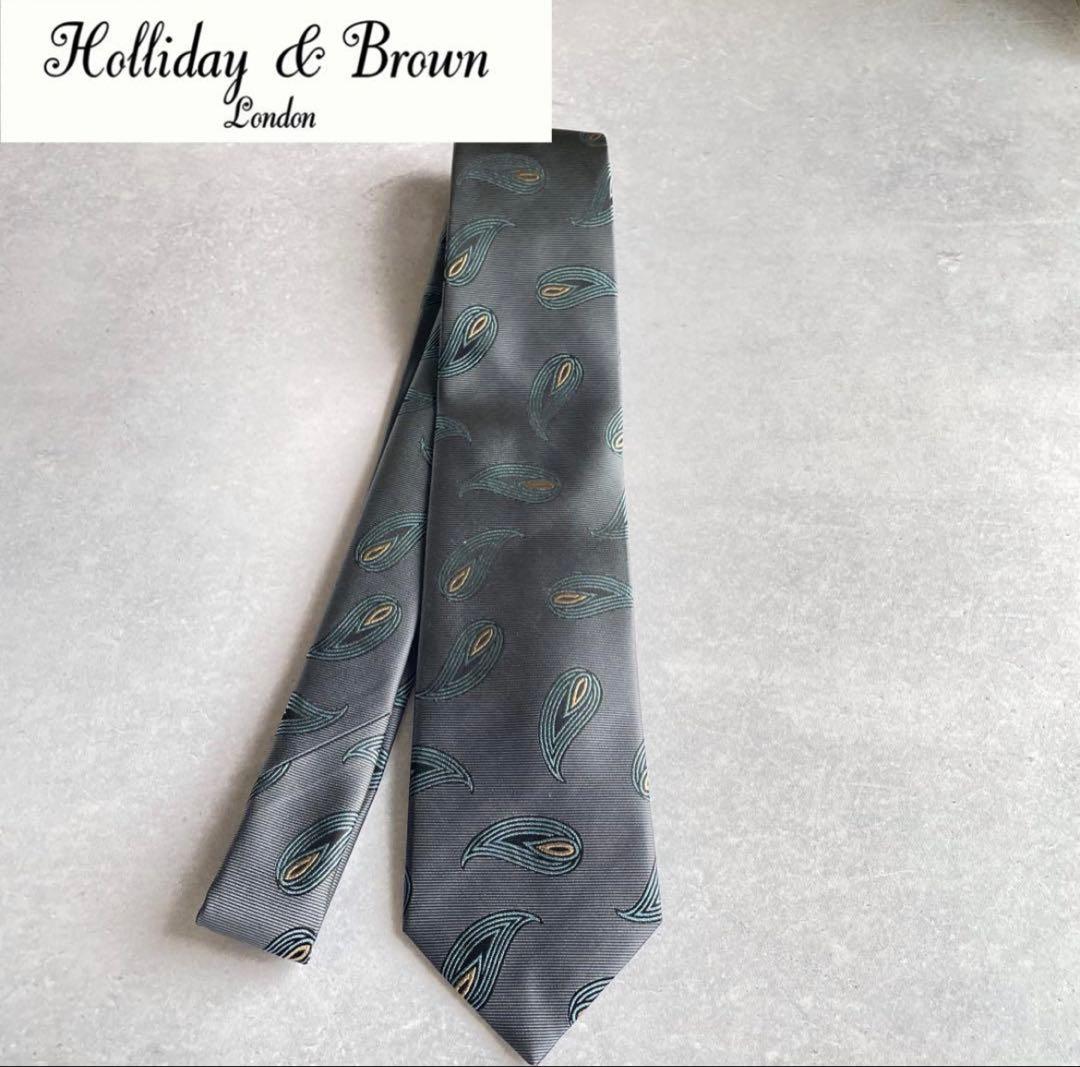 25年春夏Holiday&Brown ホリデー&ブラウン　ペイズリータイ