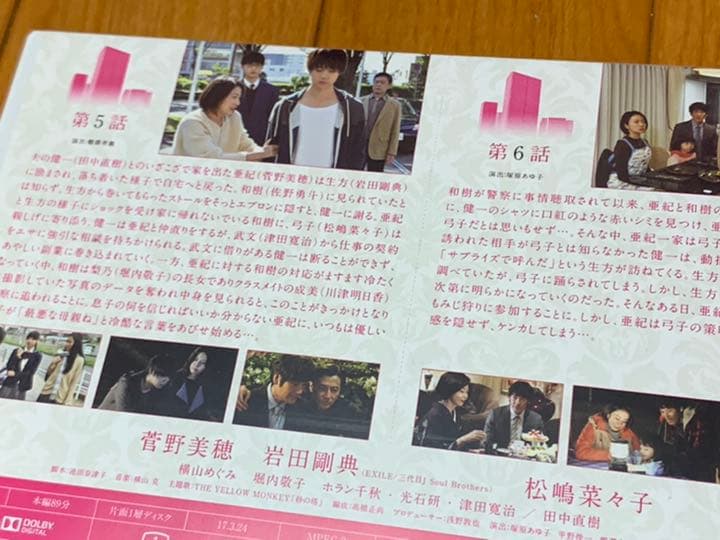 【送料無料】砂の塔 DVD 全巻セット 出演 菅野美穂 松嶋菜々子 岩田剛典