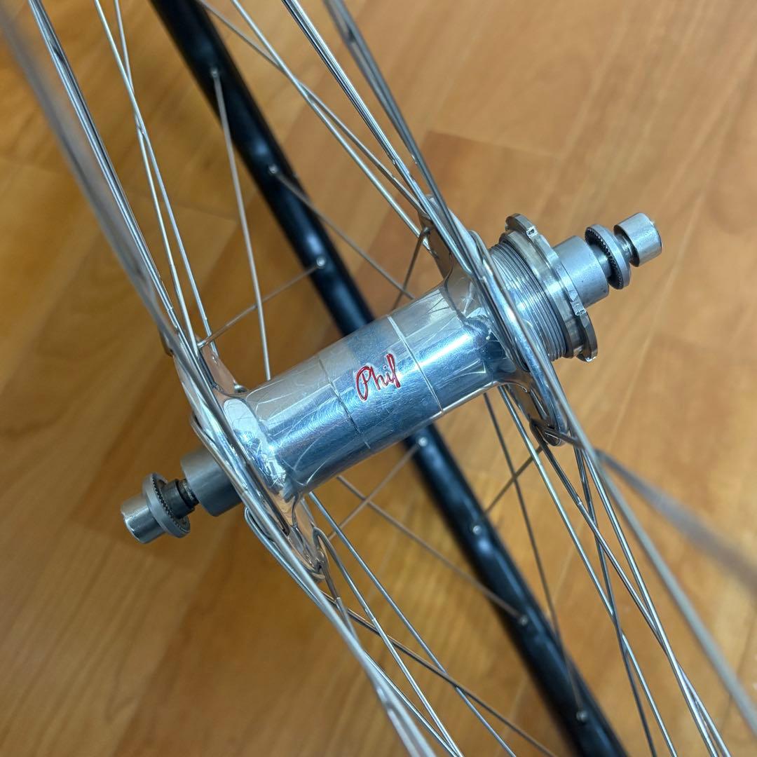 ピストホイール　philwood × mavic wheel set
