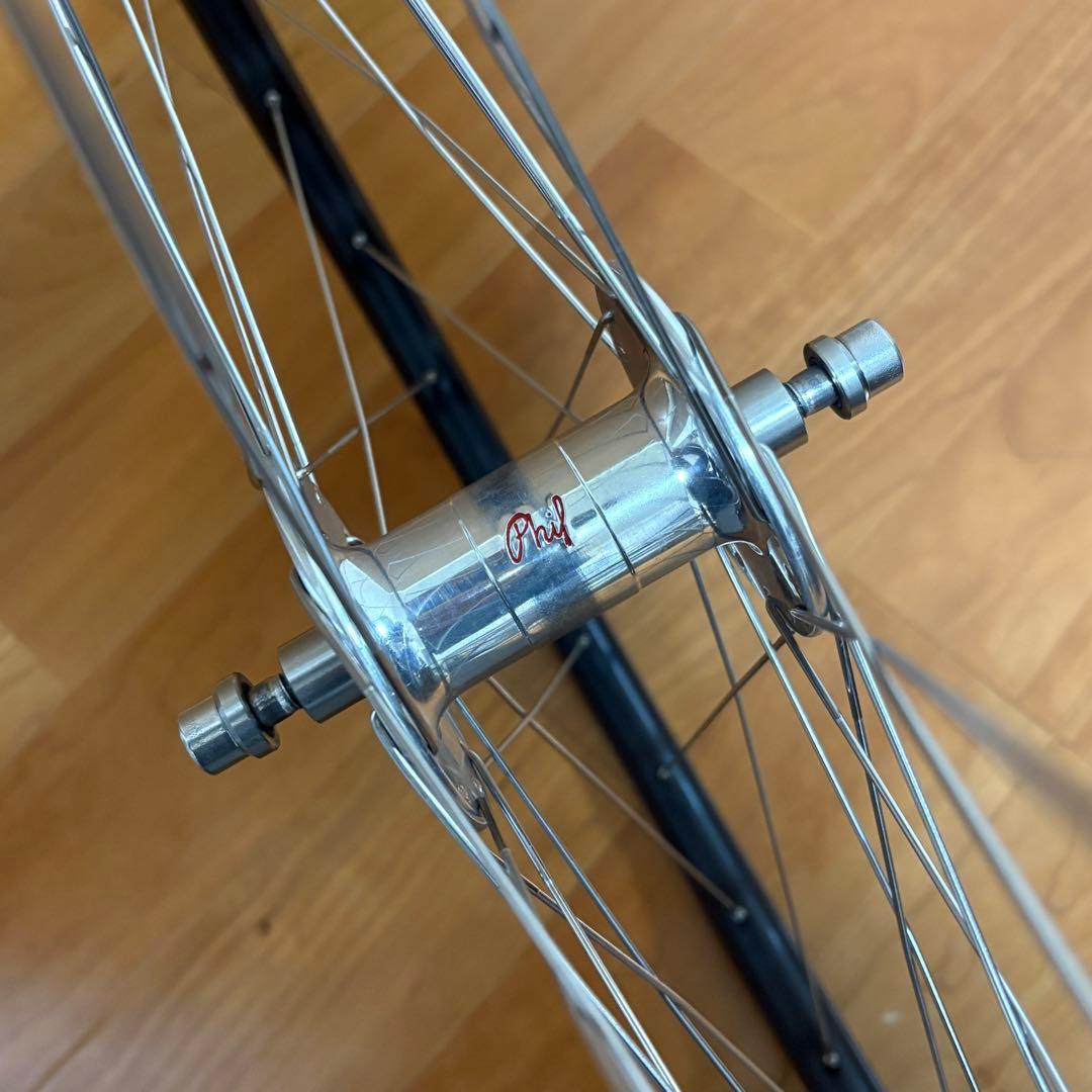 ピストホイール　philwood × mavic wheel set