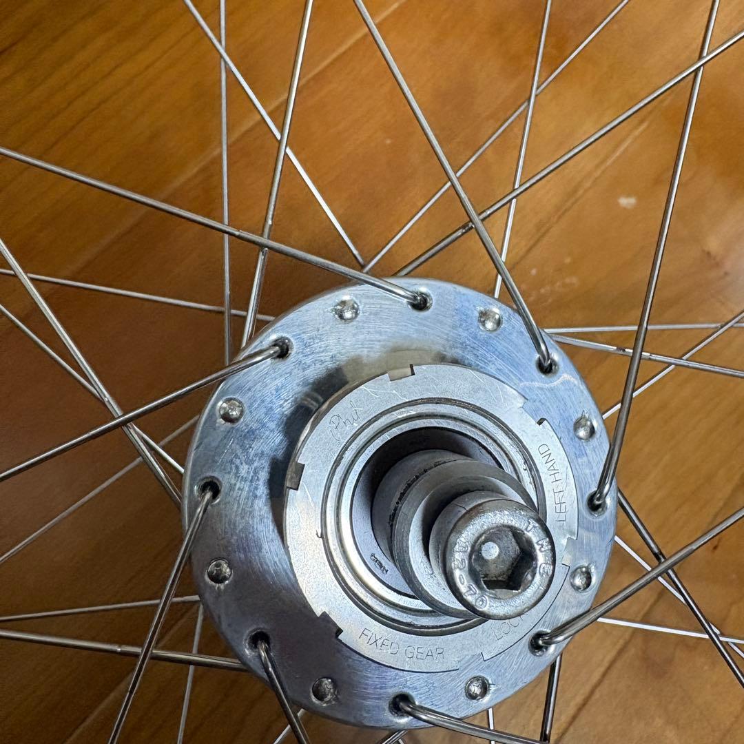 ピストホイール　philwood × mavic wheel set
