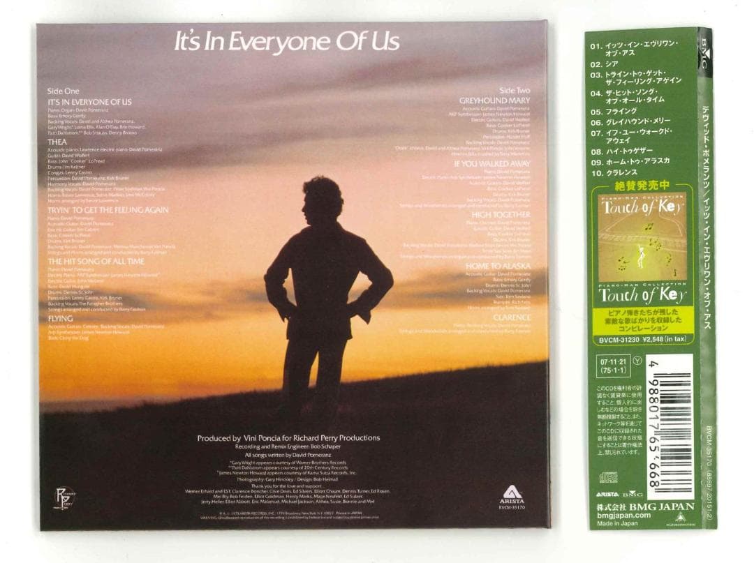 IT'S IN EVERYONE OF US　紙ジャケ　デヴィッド・ポメランツ