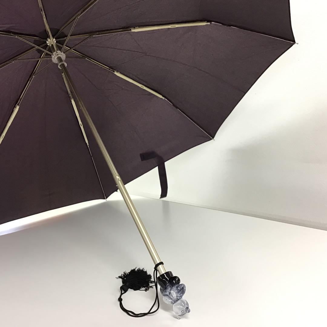 Guy de jean ギィドゥジャン　折畳み傘　晴雨兼用　くま　パープル
