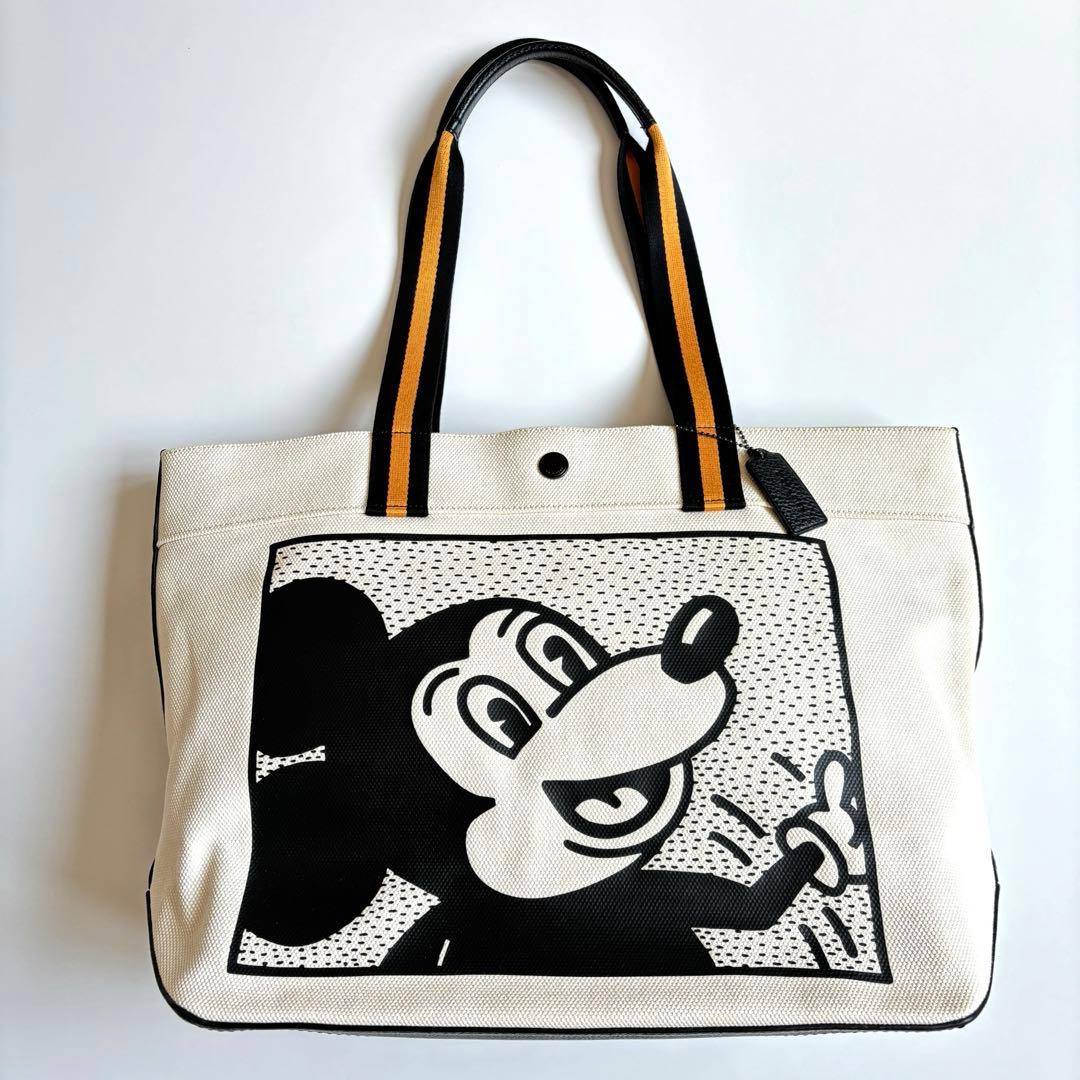 【完売品】COACH × ミッキー × キースヘリング トートバッグ