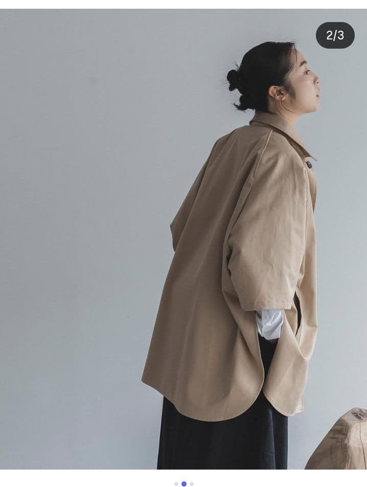tete　　SETTO ポンチョ風コート　レディース