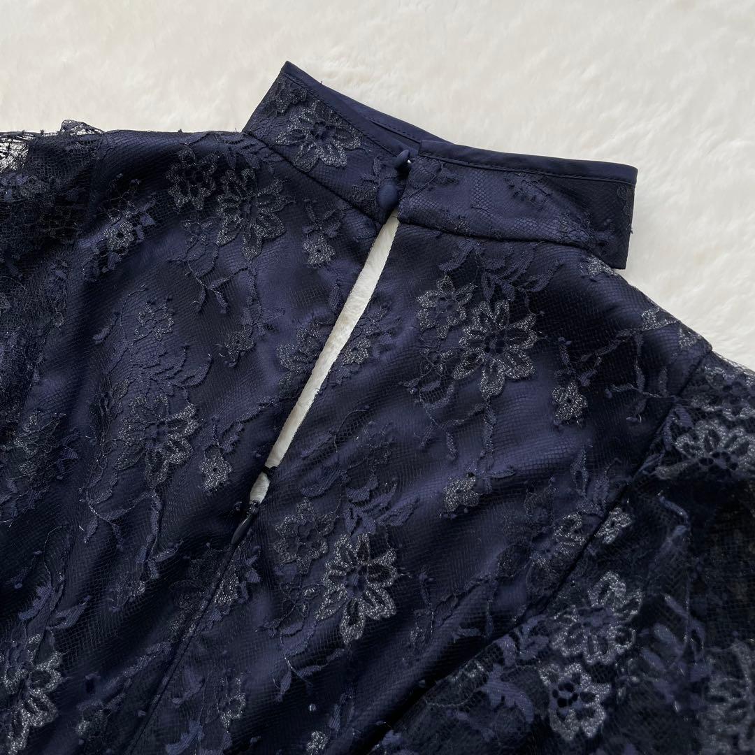 新品 LILY BROWN レースチャイナドレス ネイビー サイズ1