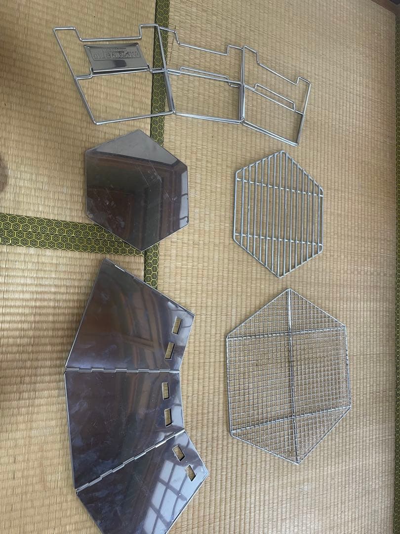 ヘキサテーブル　焚き火台付き