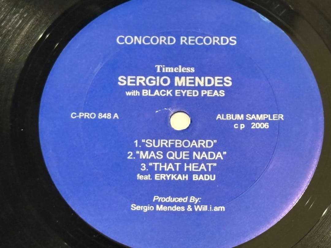 希少盤Sergio Mendes \"Timeless \"アルバムサンプラー