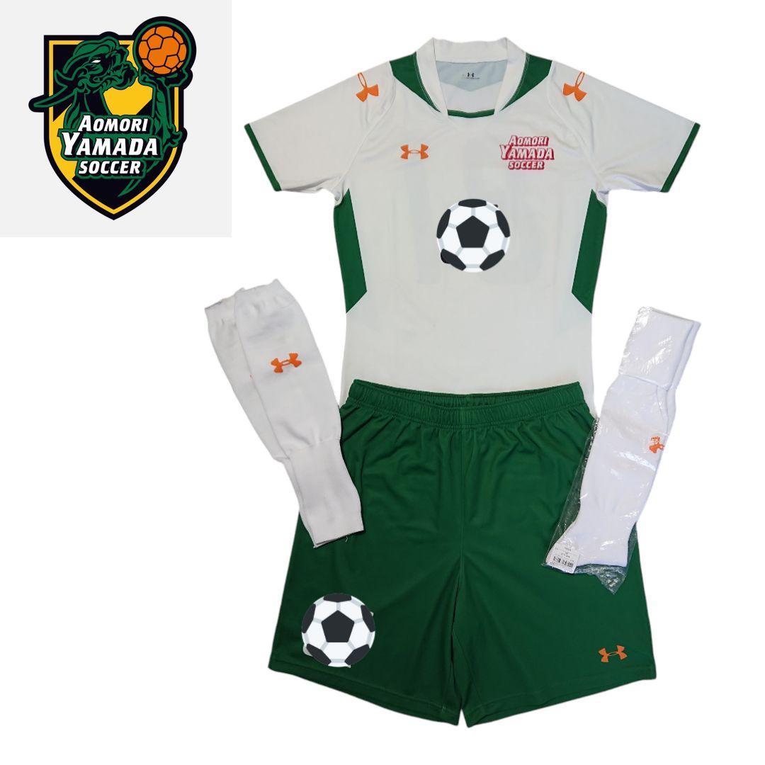 青森山田/サッカー アウェイユニフォームフルセット アンダーアーマー XLサイズ