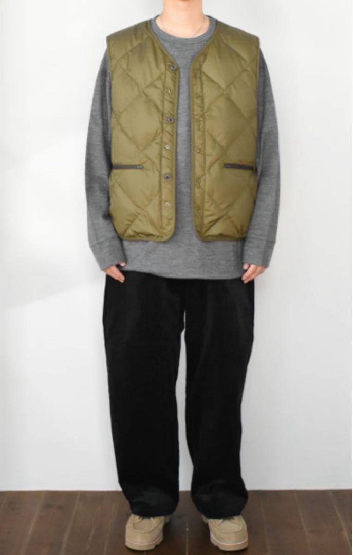 ジャケット・アウター MODMNT LINER DOWN VEST OLIVE