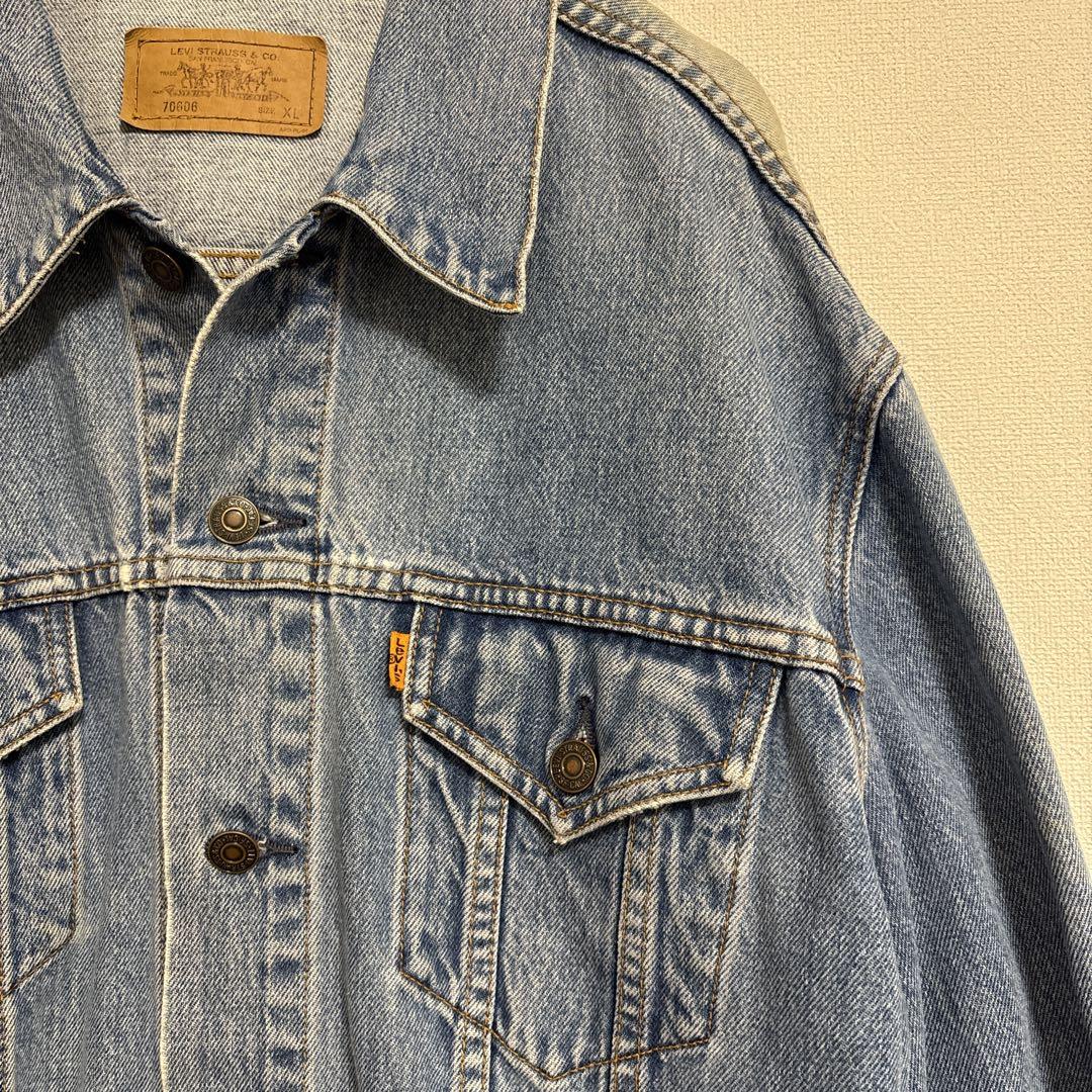 リーバイス デニムジャケット　色落ち　70606　XLサイズ Levis 3rd