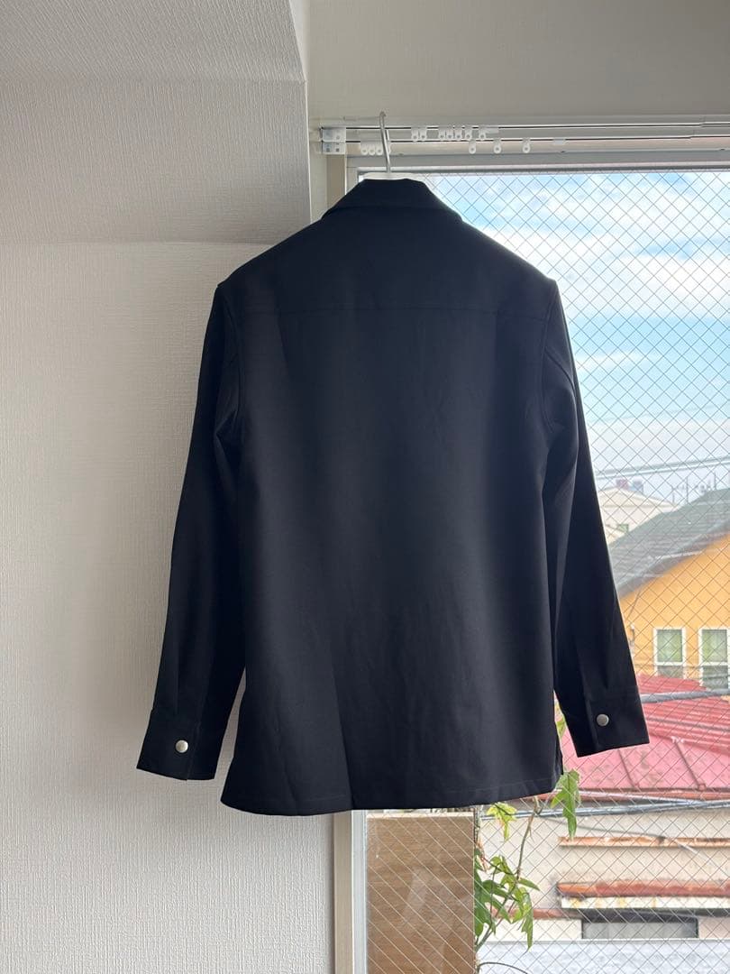 JIL SANDER 24SS ジップアップシャツBLACK 美品