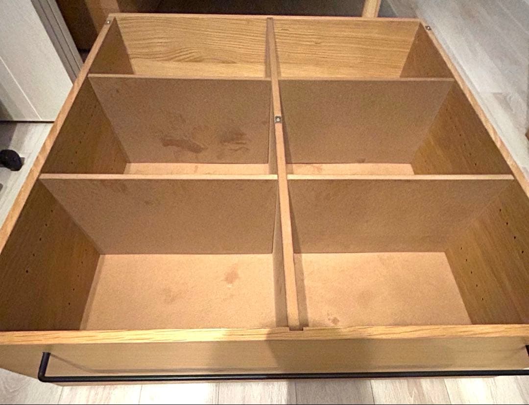 無印良品 ベッド下収納ボックス オーク材 80x90x25cm