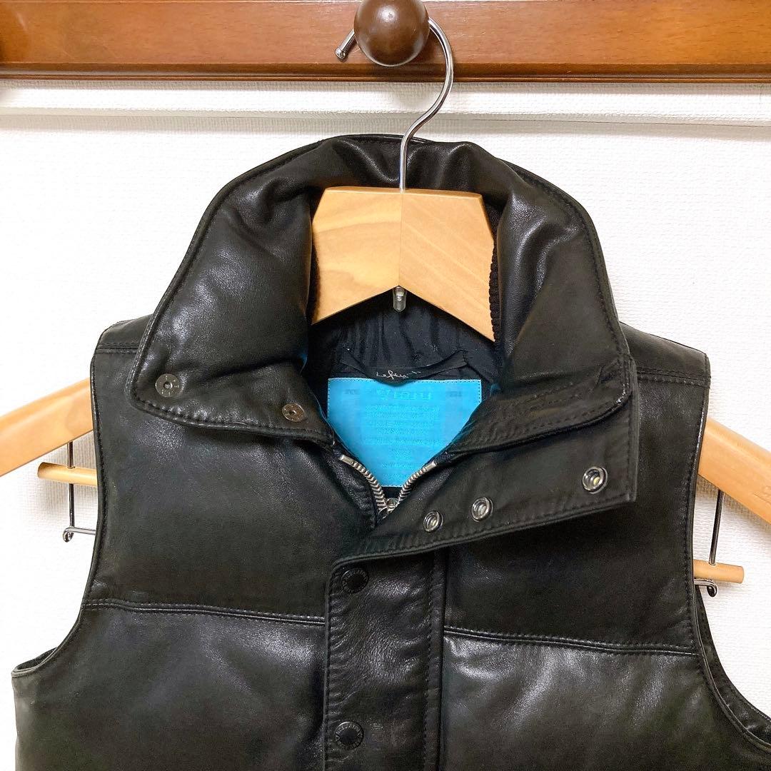 HOSU.ATPD ダウンベスト レザー 馬革 34
