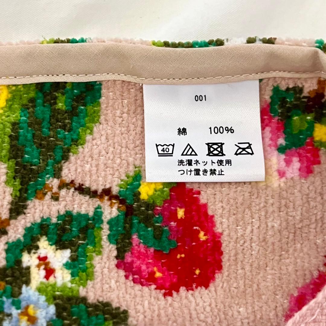 新品　FEILER フェイラー　ストロベリーフィールド　エプロン　いちご　ピンク