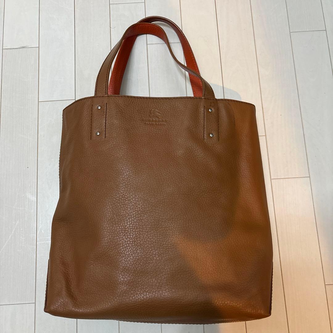 【BURBERRY BLACKLABEL 】レザートートバッグ