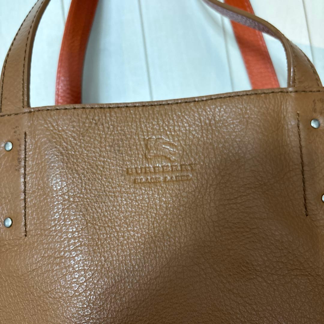 【BURBERRY BLACKLABEL 】レザートートバッグ
