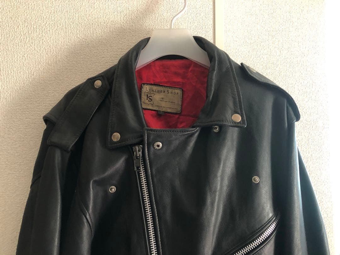 80s 90sヴィンテージライダースジャケット アルゼンチン製 オーバーサイズ
