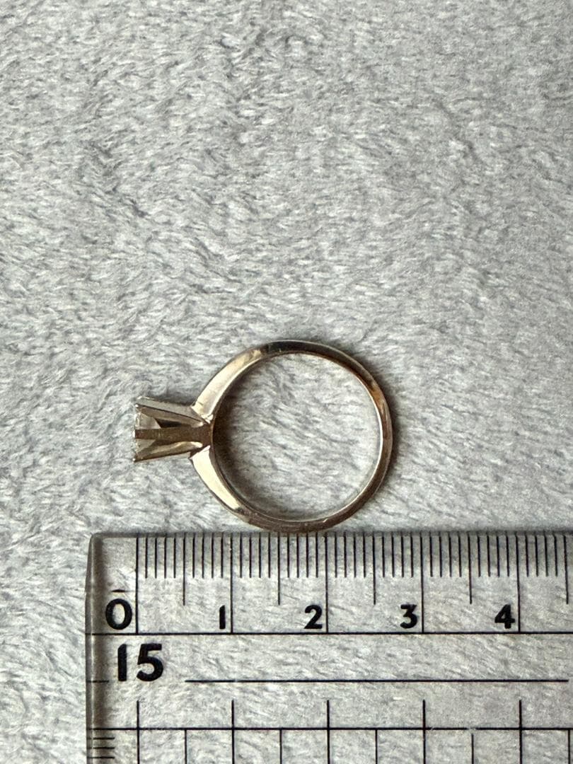 Pt850 ダイヤモンドリング 0.53ct 約13号 6g プラチナ 指輪