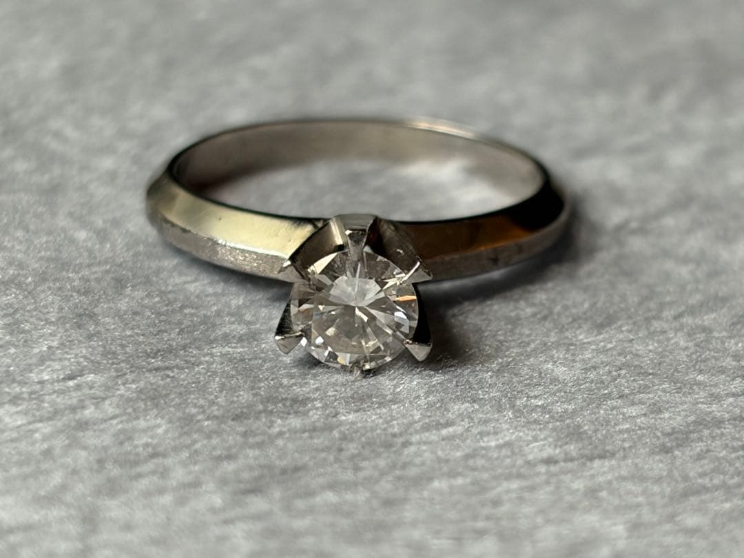 Pt850 ダイヤモンドリング 0.53ct 約13号 6g プラチナ 指輪