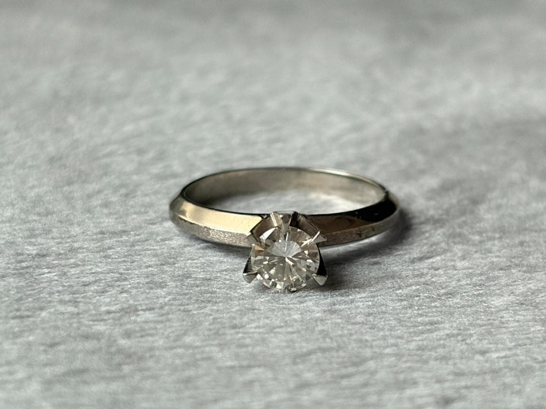 Pt850 ダイヤモンドリング 0.53ct 約13号 6g プラチナ 指輪