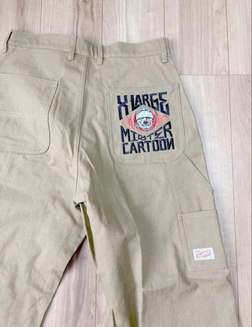 【新品】XLARGE MISTER CARTOON 32 ベージュ