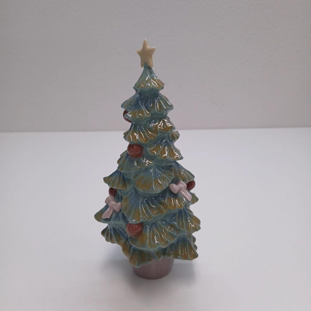 新品　LLADRÓ ポーセリン製クリスマスツリー 約10cm